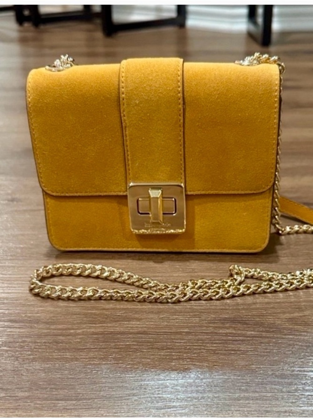 Kate Spade PHOEBE SUEDE TURNLOCK MINI FLAP CROSSBODY - Picture 4 of 11